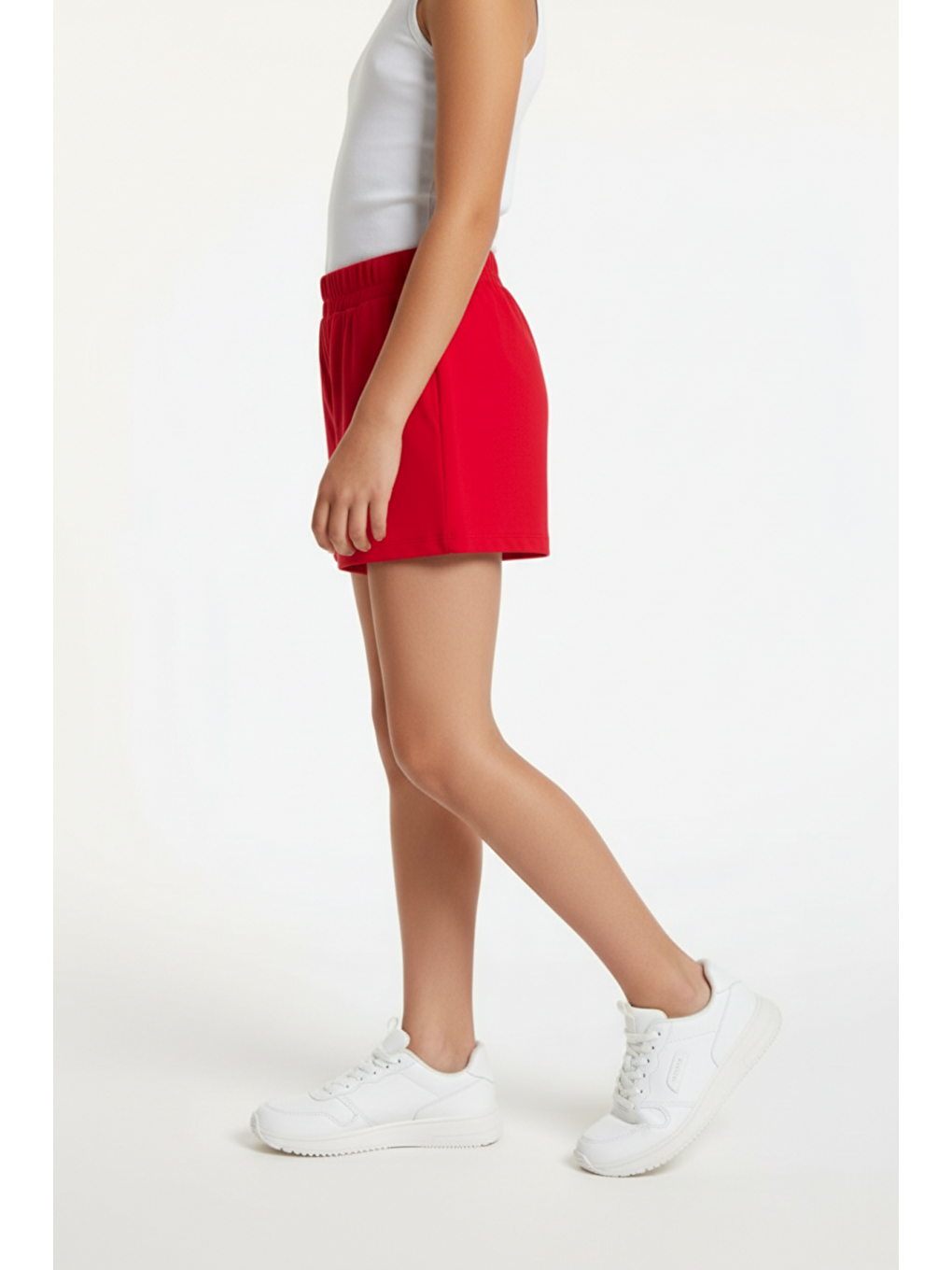 Kırmızı Kız Çocuk Şort-2
