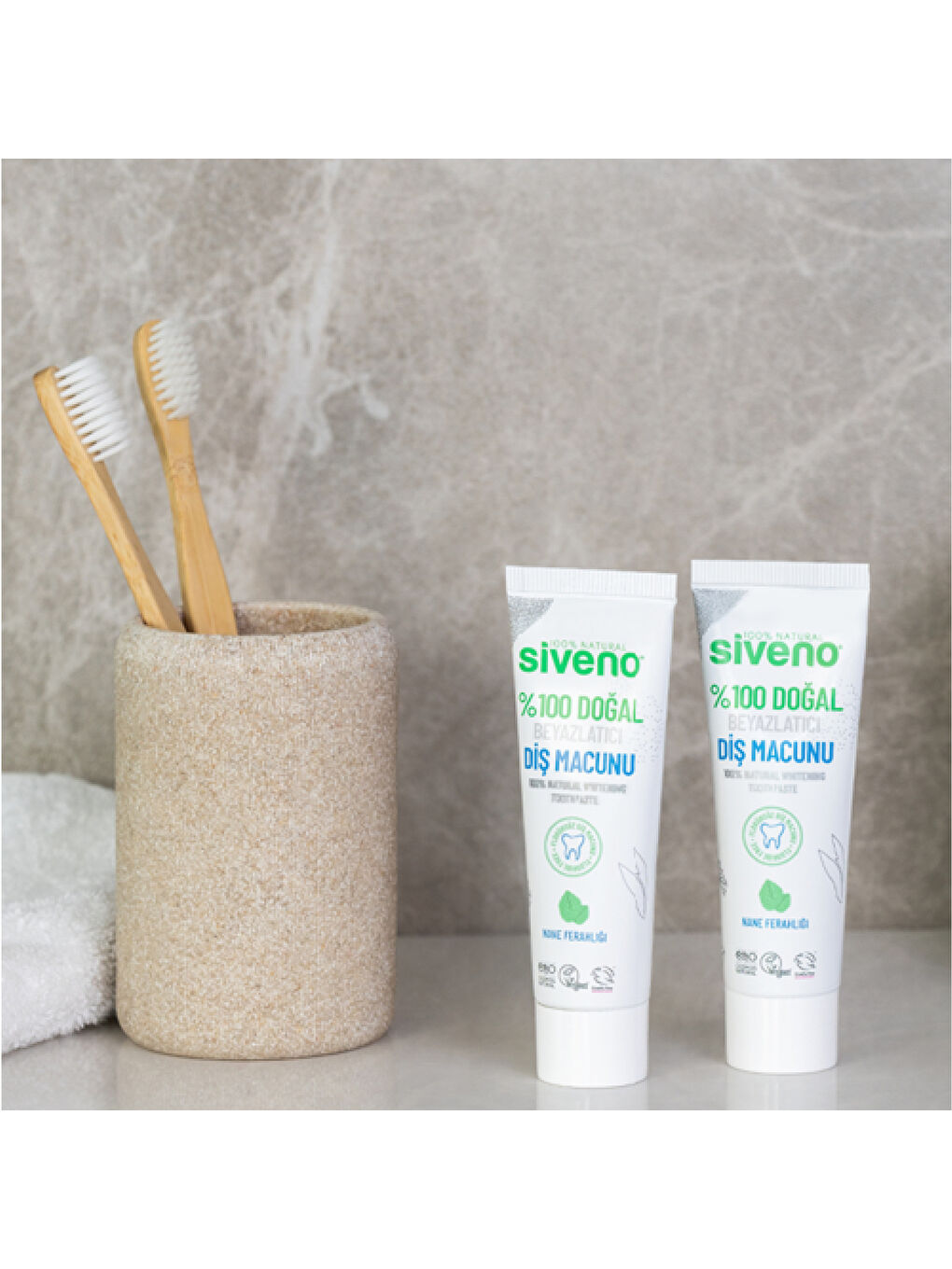 %100 Doğal Diş Macunu Beyazlatıcı Nane Ferahlığı Florürsüz 65 Gr-1