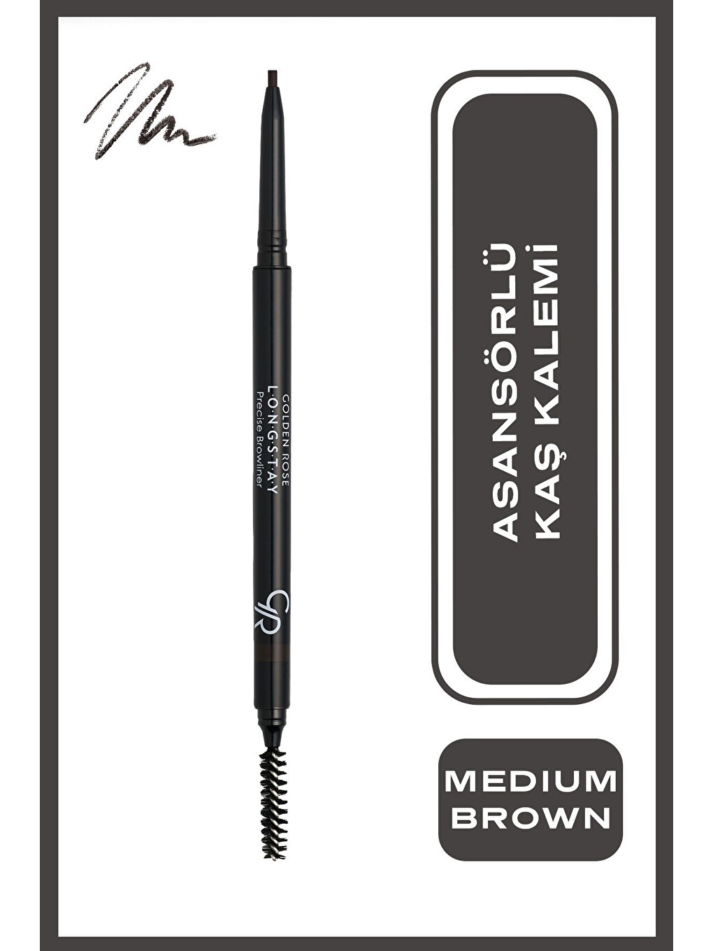 Longstay Precise Browliner No: 104 Medium Brown - Asansörlü Kaş Kalemi