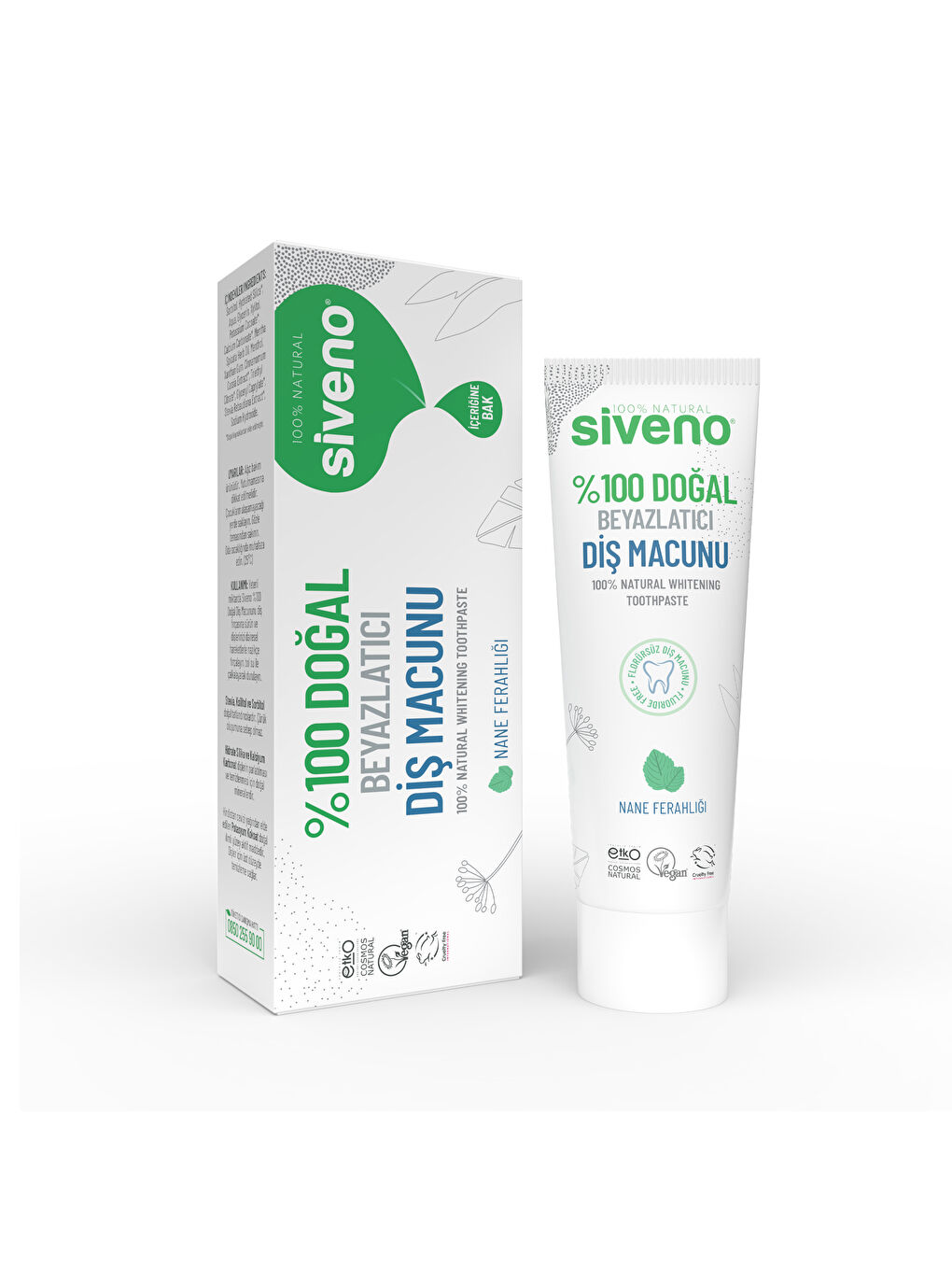 %100 Doğal Diş Macunu Beyazlatıcı Nane Ferahlığı Florürsüz 65 Gr-8