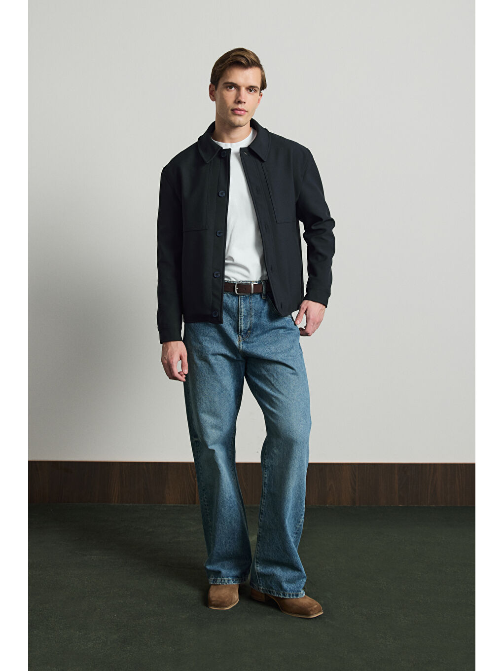 Erkek Yumuşak Dokulu Ceket Lacivert