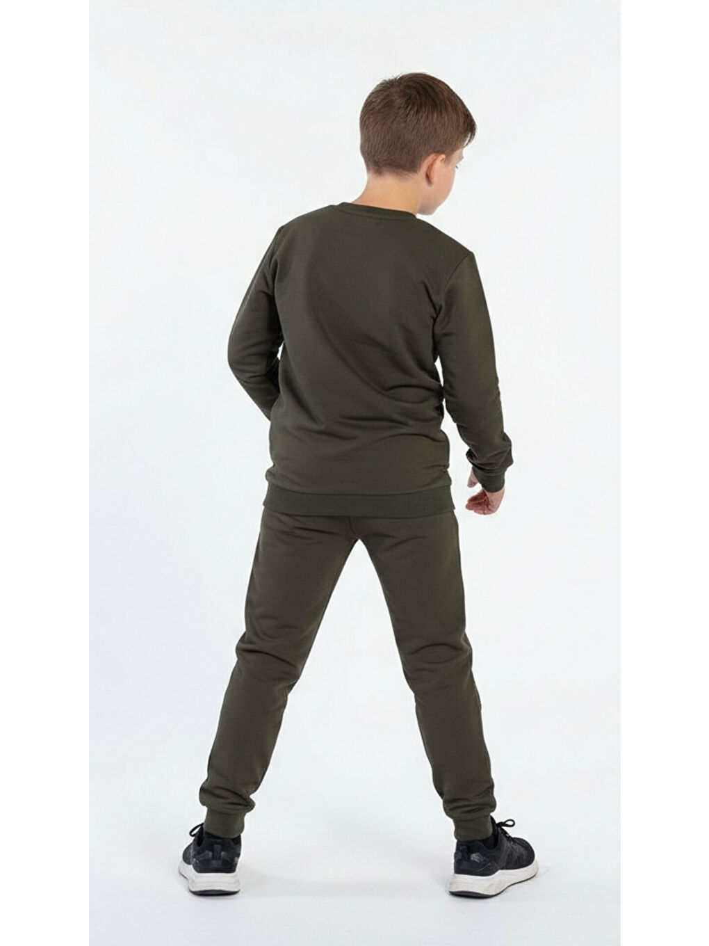 Haki Erkek Çocuk Baskılı Eşofman Takımı-4