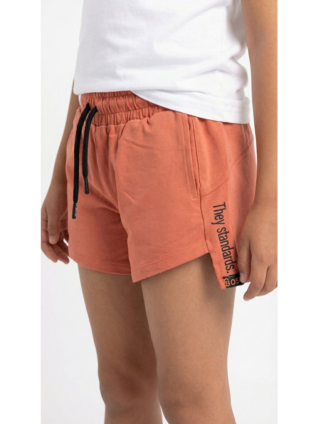 Kahverengi Kız Çocuk They Standards Baskılı Şort-3