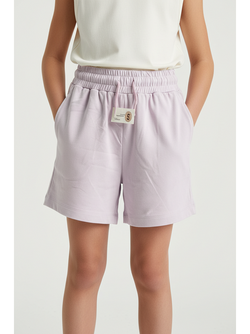 Lila Kız Çocuk Şort-4