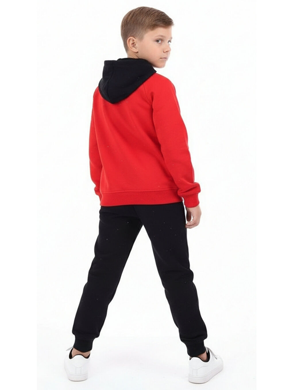 Kırmızı Erkek Çocuk Baskılı Eşofman Takım-3