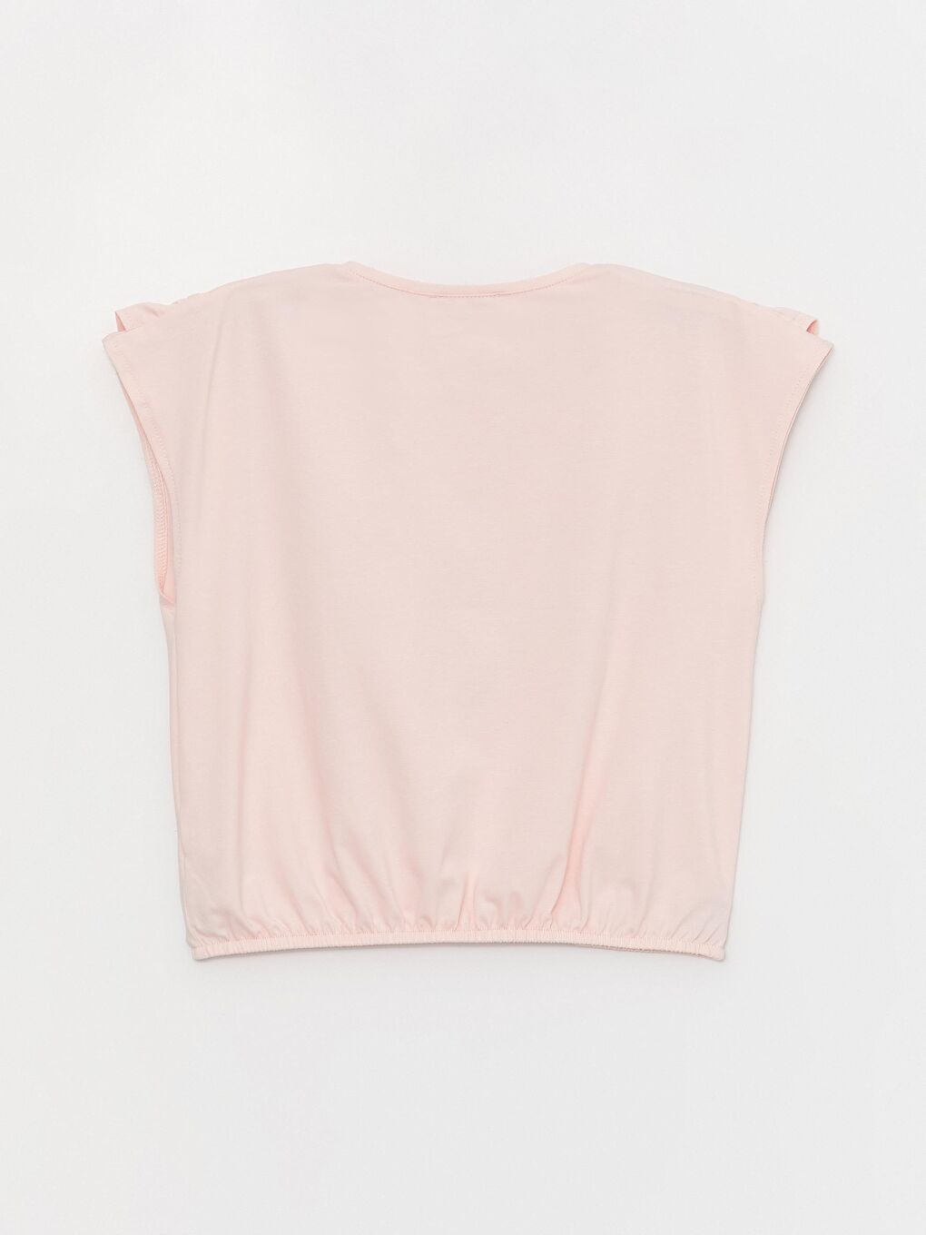 Pembe Kız Çocuk Gözlük Detaylı Tişört-1