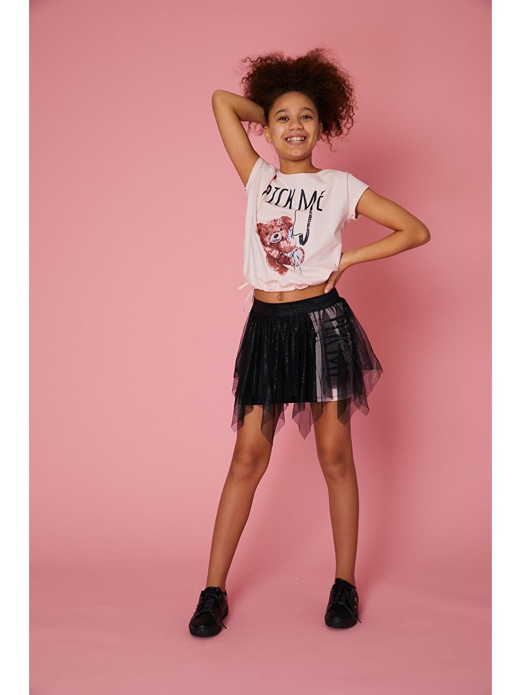 Pembe Kız Çocuk Pick Me Bluz