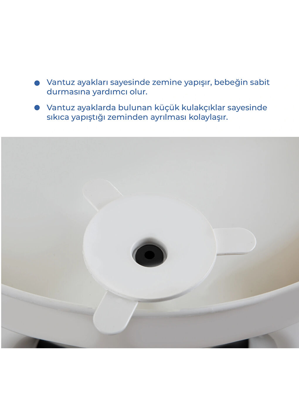 Yandan Açılır Banyo ve Mama Oturağı & Minder 2'li Set Taş-4