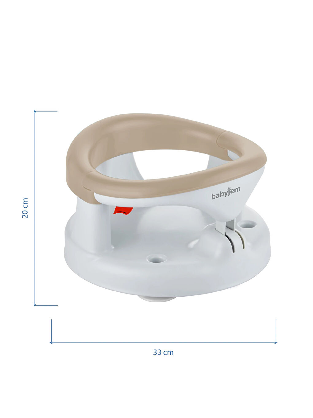 Yandan Açılır Banyo ve Mama Oturağı & Minder 2'li Set Taş-5