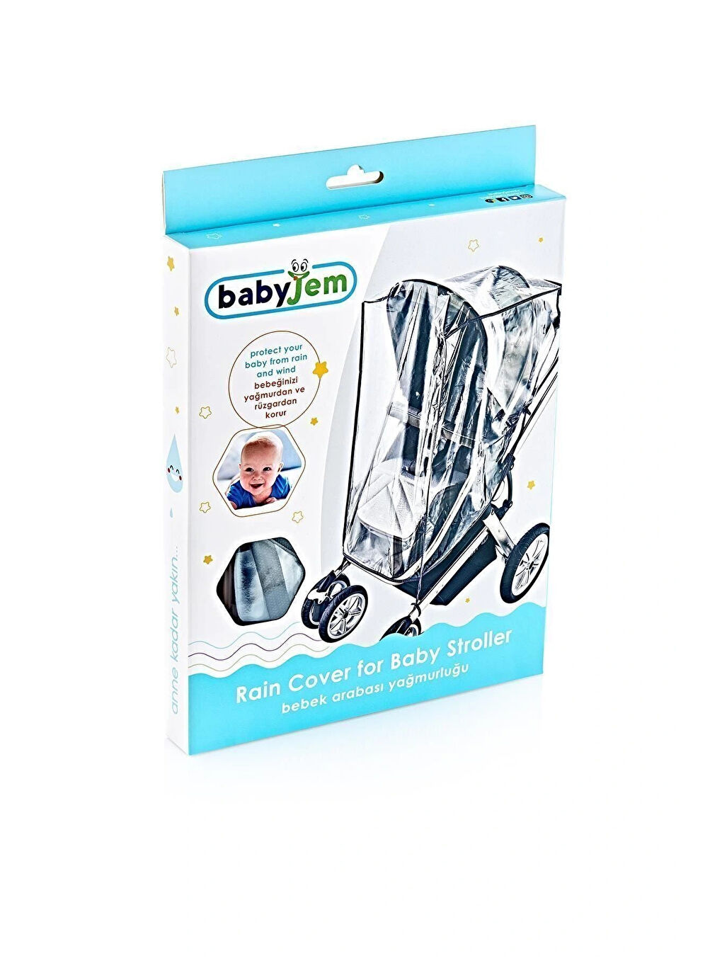 XL Bebek Arabası Yağmurluğu Fitalatsız (22 x 27cm)-1