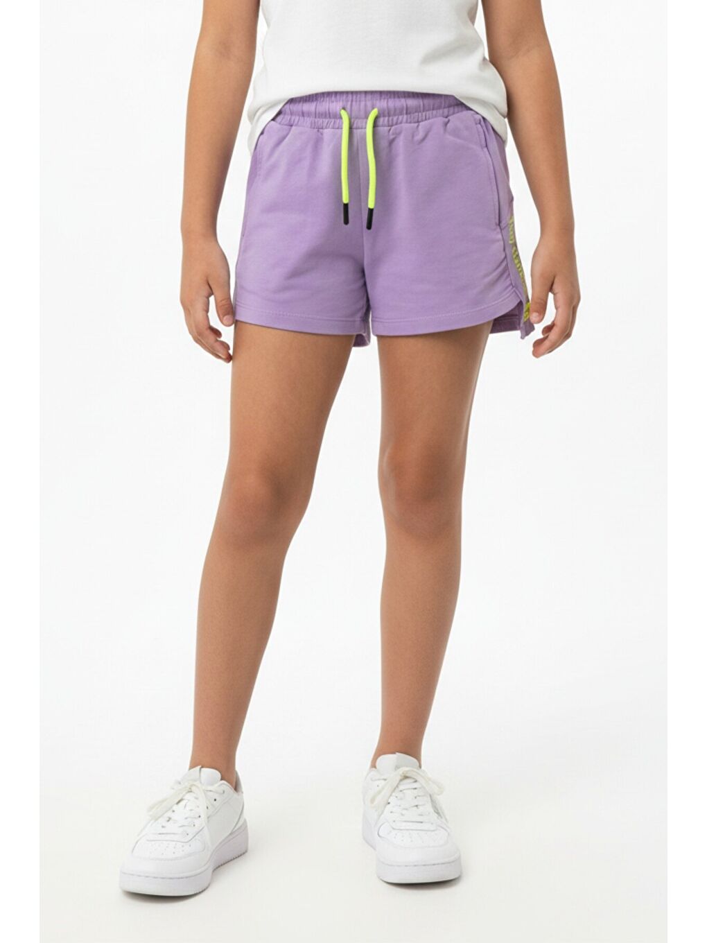 Lila Kız Çocuk They Standards Baskılı Şort