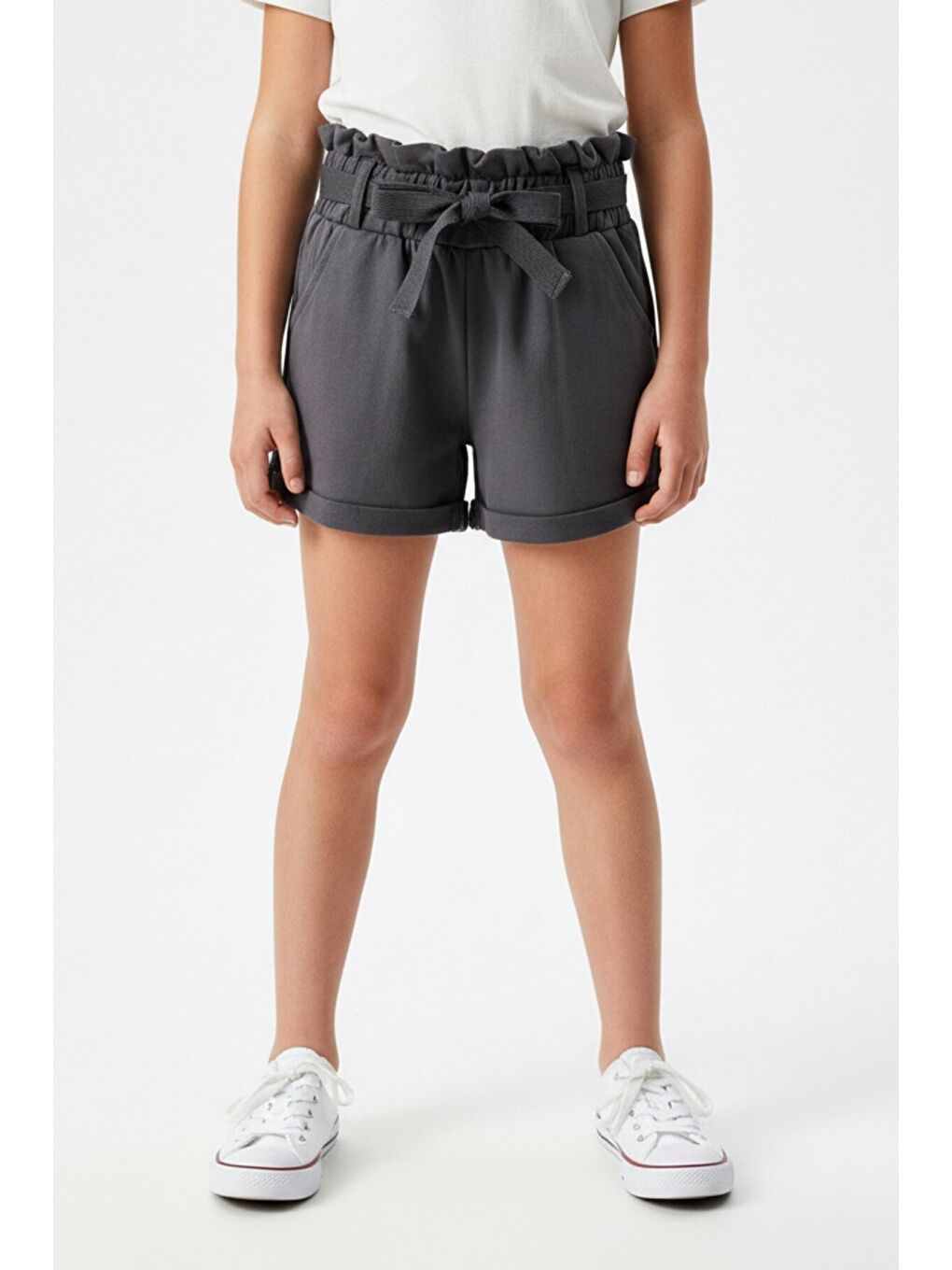 Antrasit Kız Çocuk Şort
