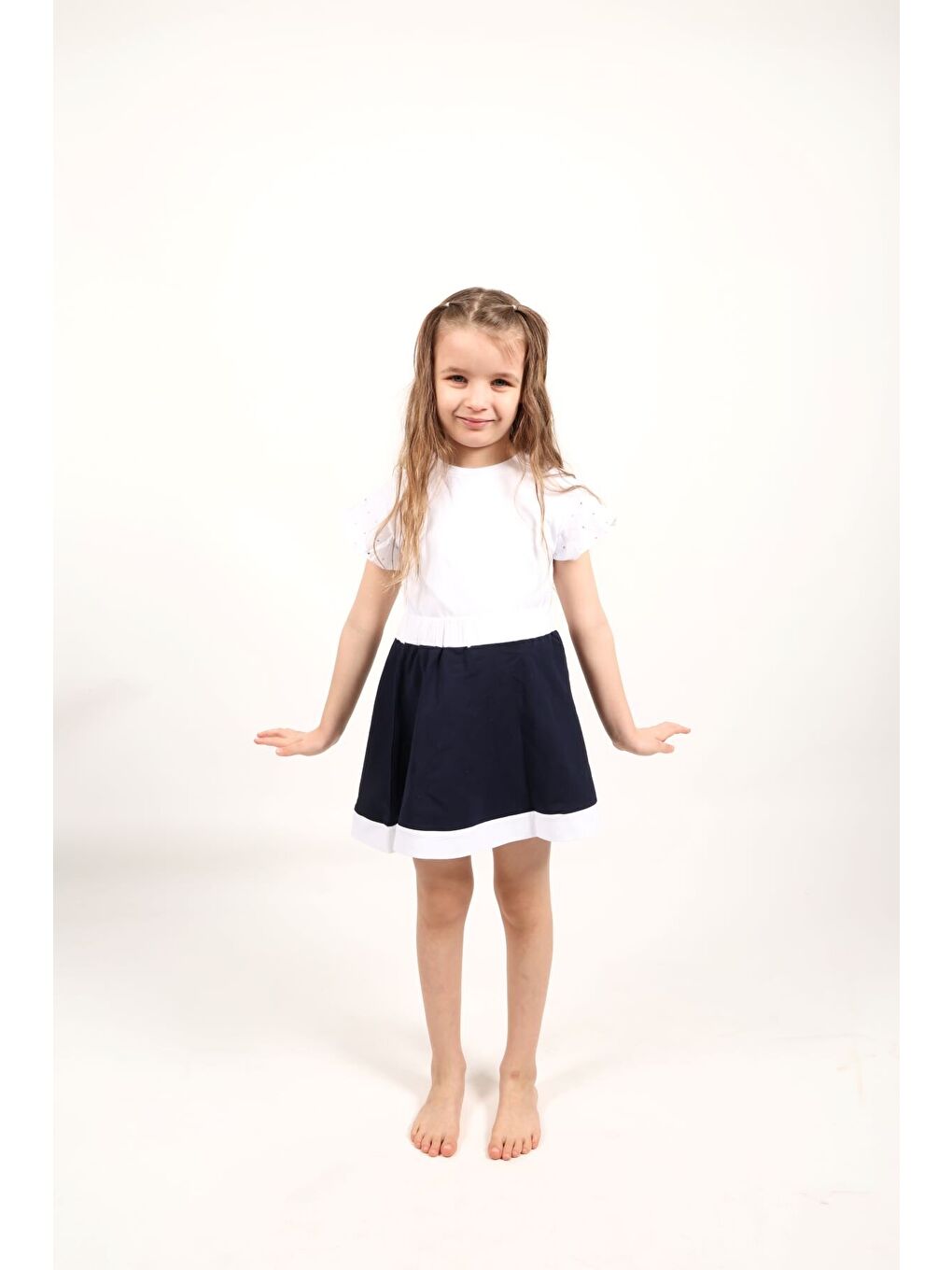 Lacivert Kız Çocuk Etek
