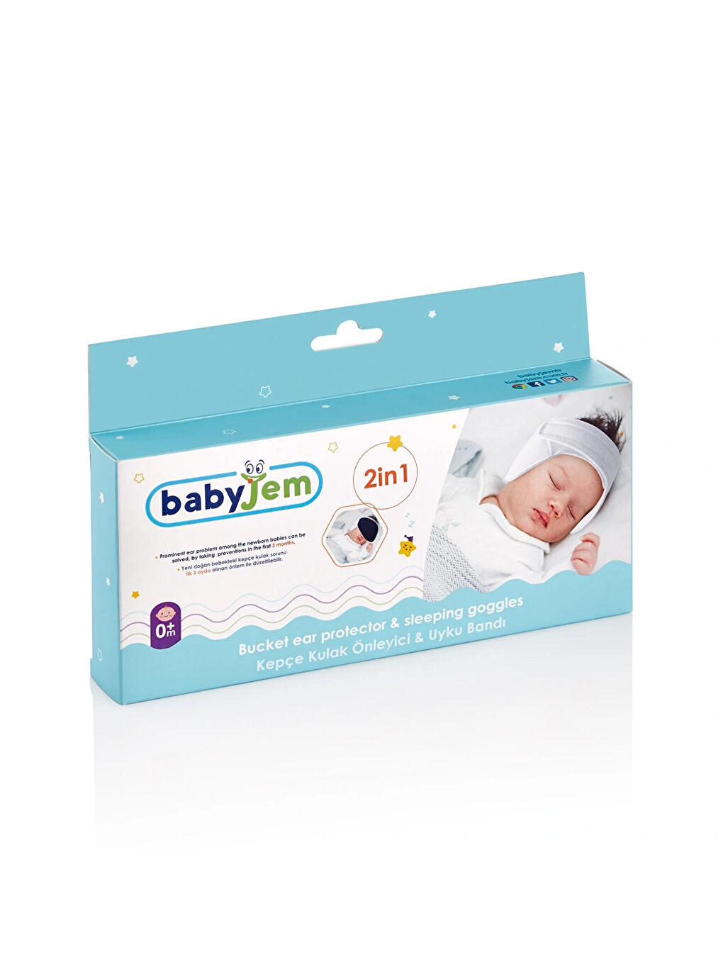 Kepçe Kulak Önleyici ve Uyku Bandı Lacivert-1