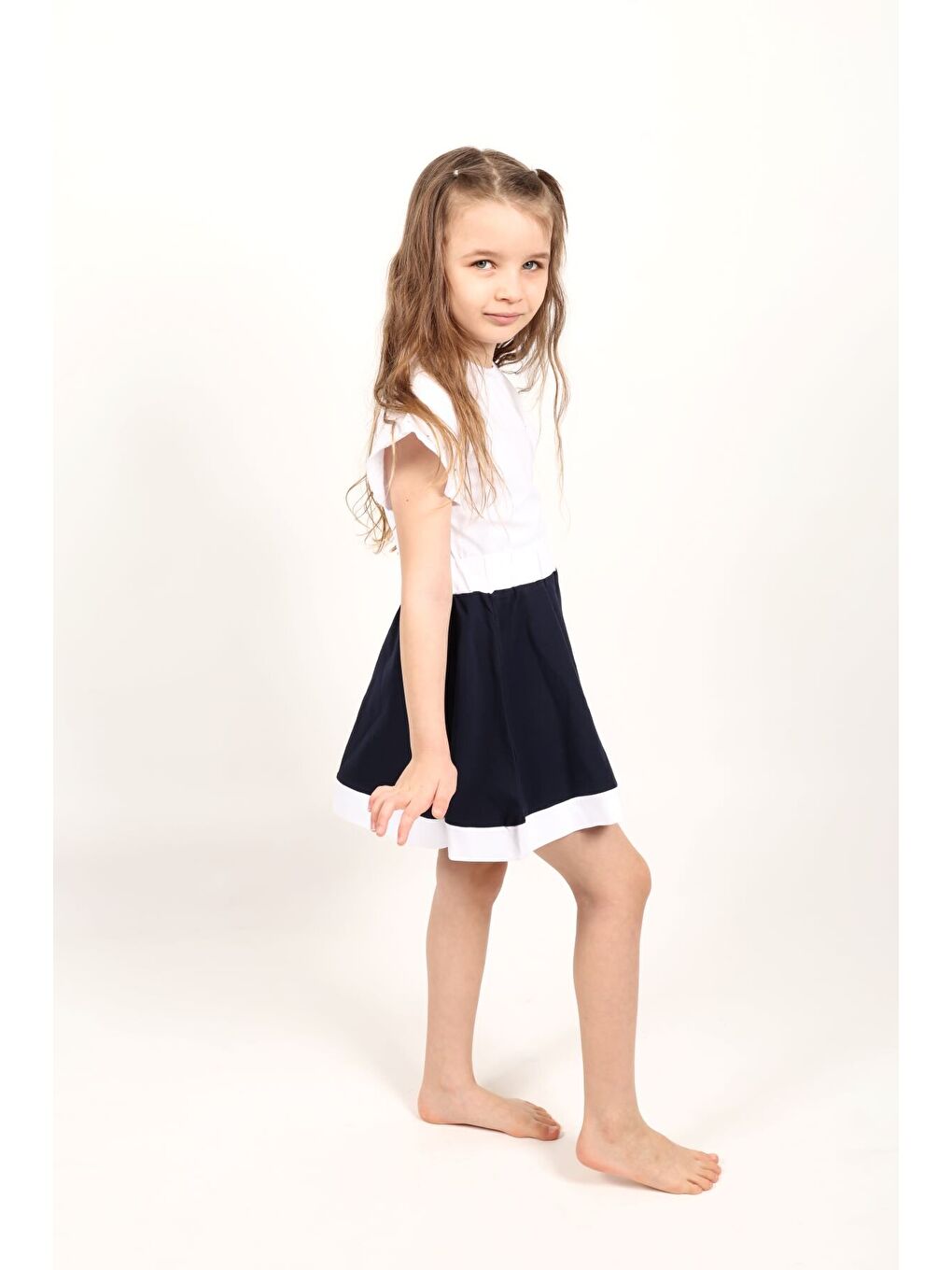 Lacivert Kız Çocuk Etek-2