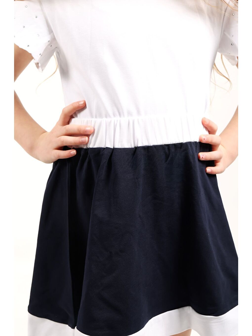 Lacivert Kız Çocuk Etek-3