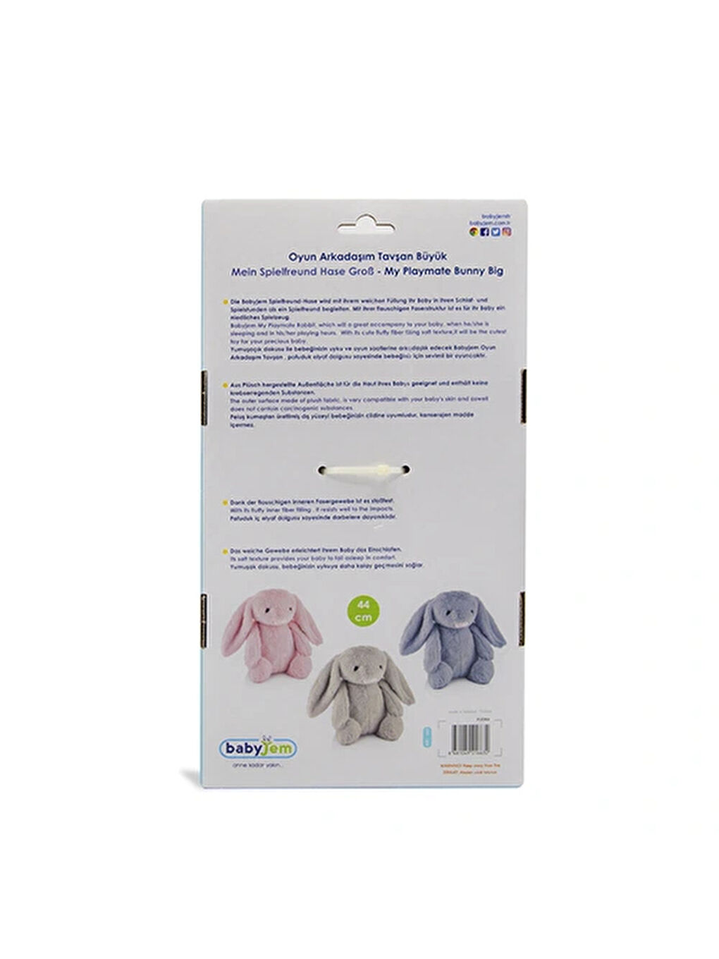 Uyku Arkadaşım Soft Tavşan Pembe-6