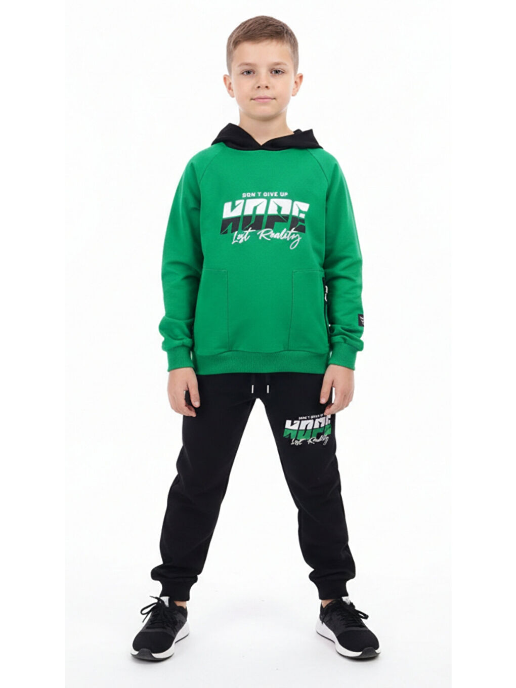 Yeşil Erkek Çocuk Baskılı Eşofman Takım