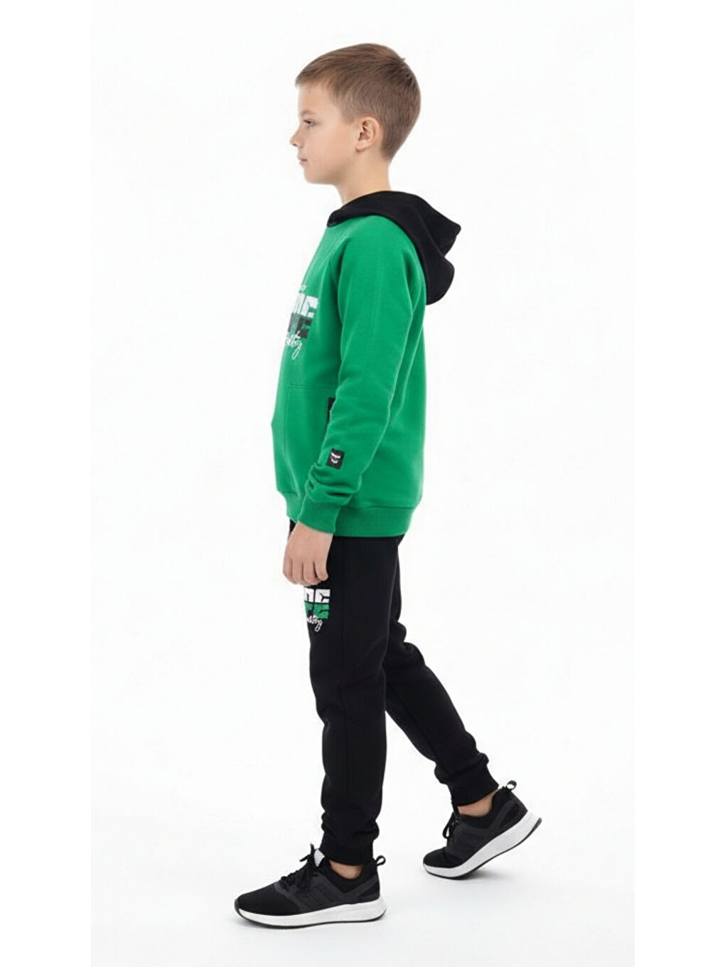 Yeşil Erkek Çocuk Baskılı Eşofman Takım-2