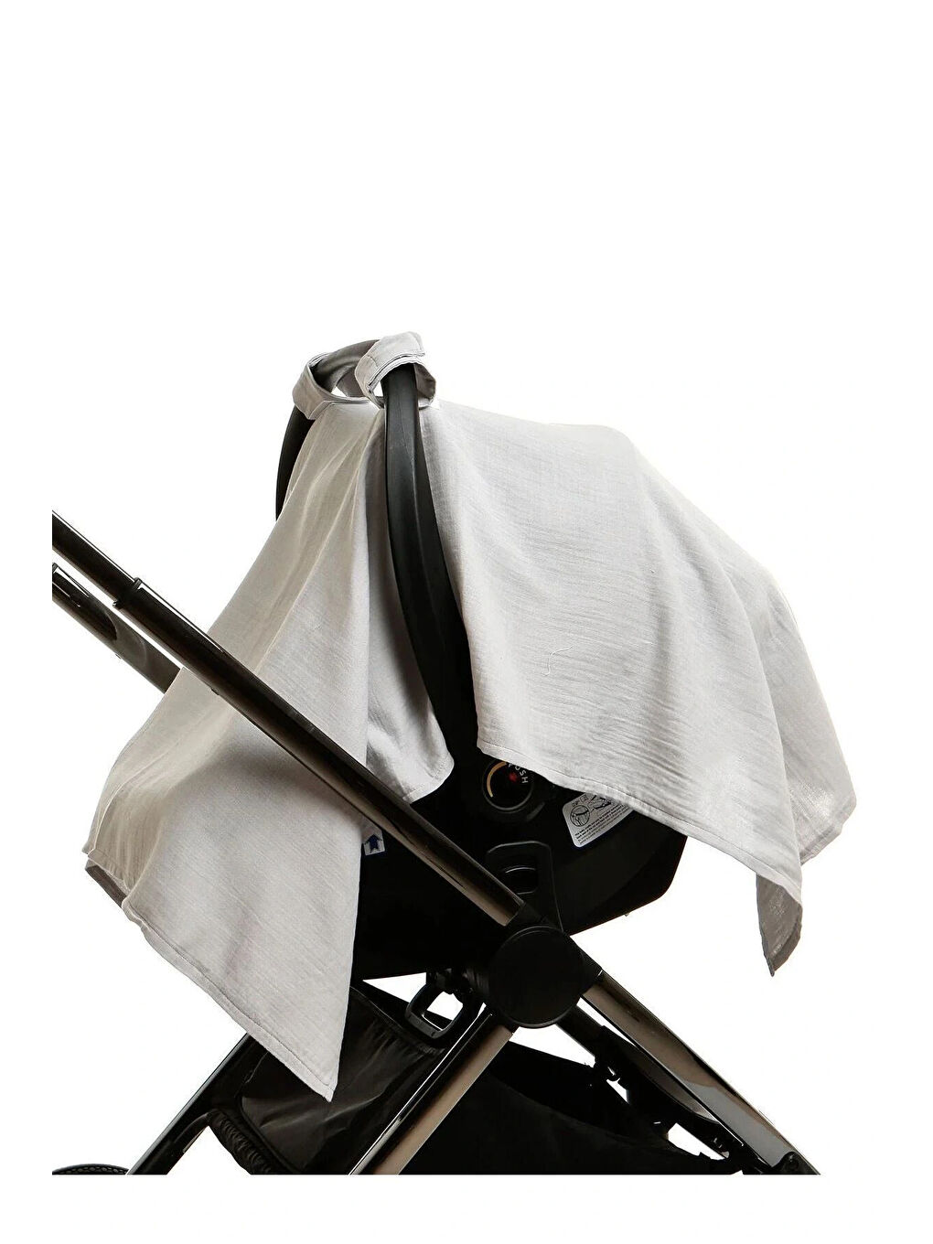 Çok Amaçlı Müslin Ana Kucağı Örtüsü Gri-2