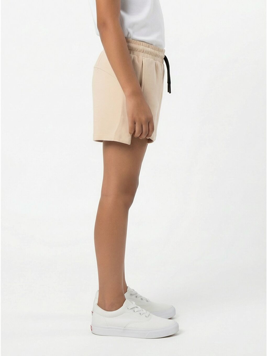 Bej Kız Çocuk They Standards Baskılı Şort-1