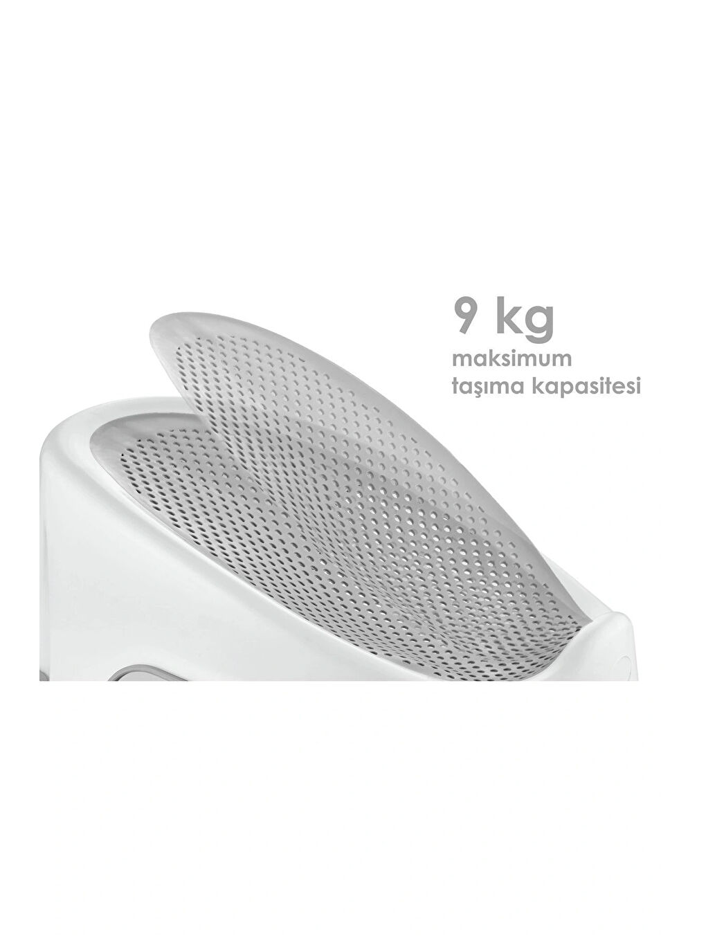 Soft Banyo Desteği Bebek Yıkama Yardımcısı Beyaz-3