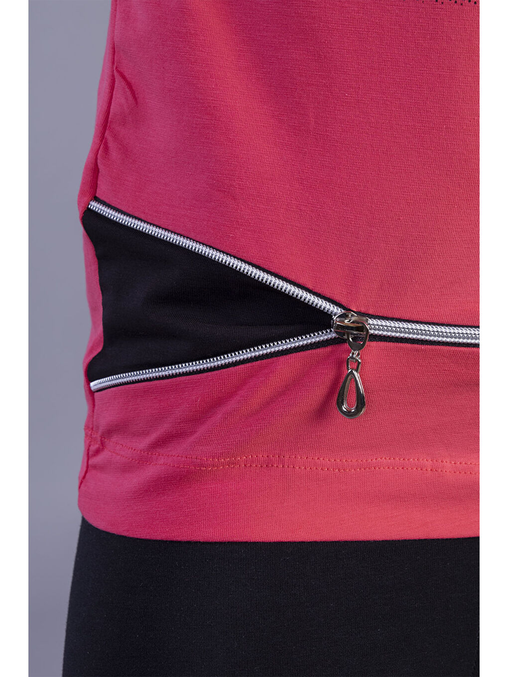 Kırmızı Kız Çocuk Tişört Love Varak Baskı-1