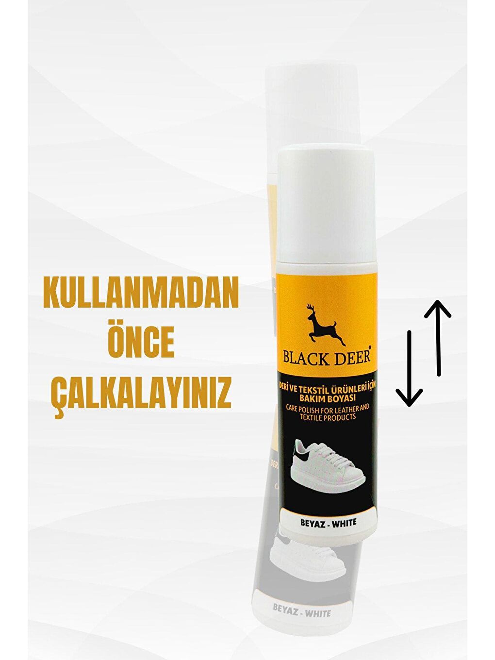 Black Deer Beyaz Ayakkabı Deri ve Kumaş Boyası Beyaz 75 ml 2 Adet - 4