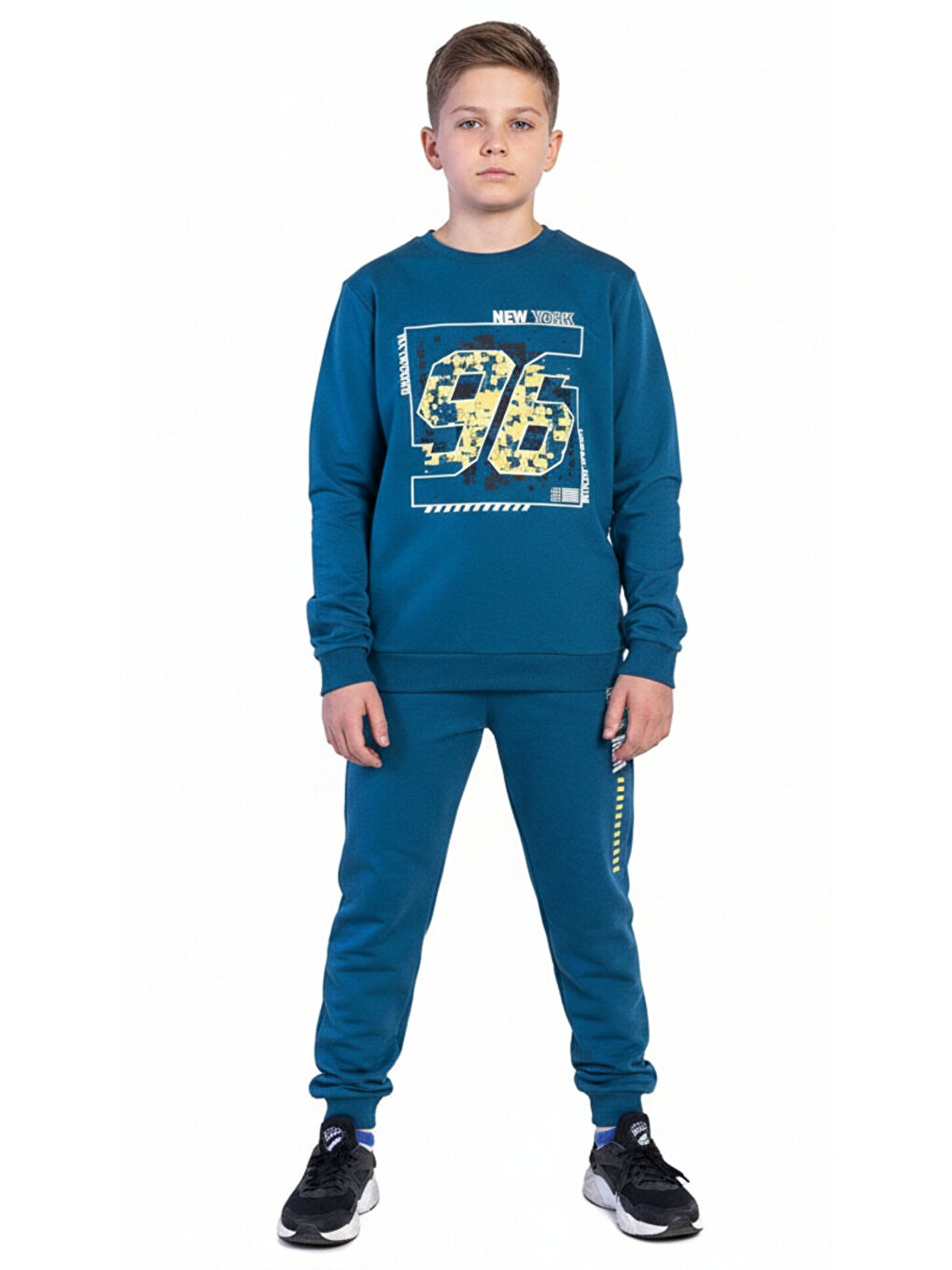 Petrol Erkek Çocuk Baskılı Eşofman Takımı