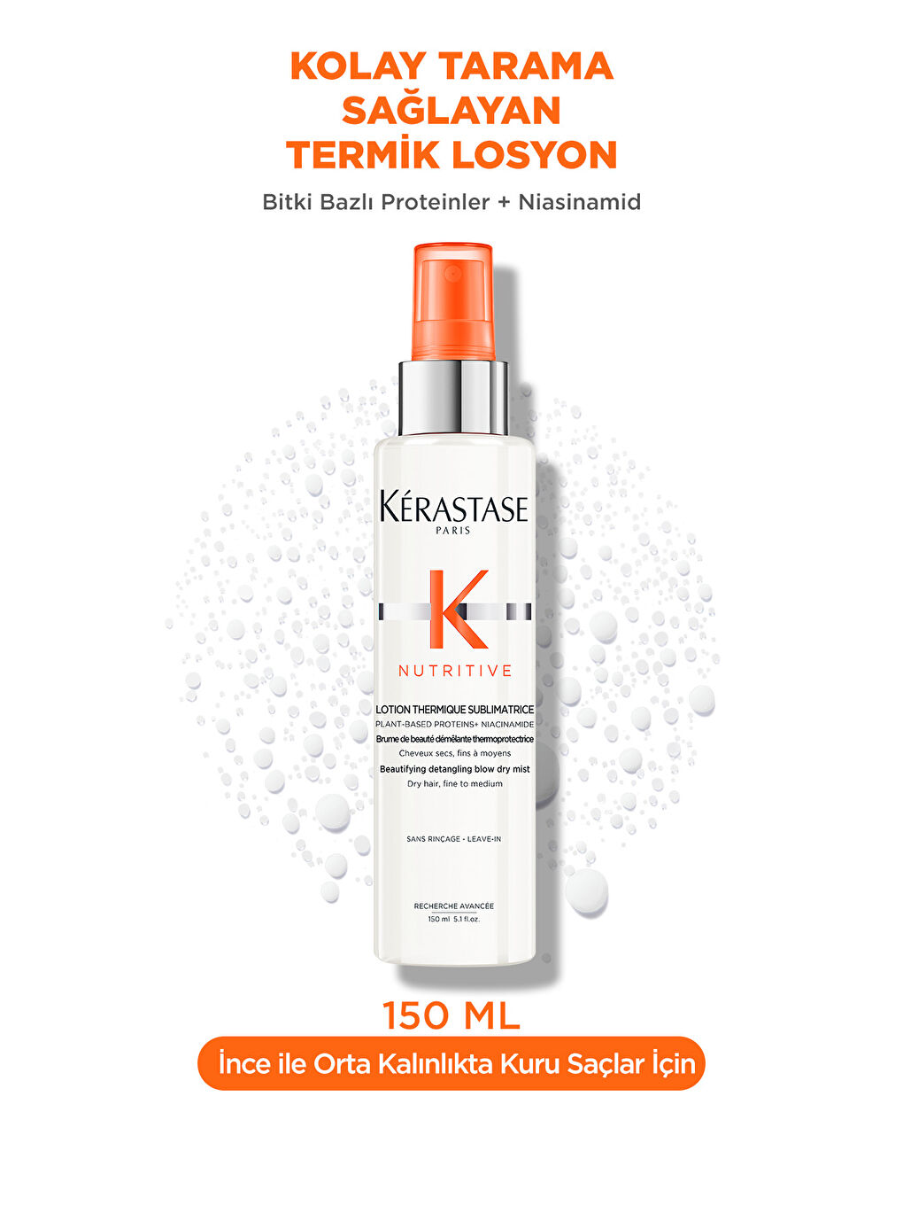 Nutritive Lotion Thermique Kolay Tarama Sağlayan Termik Losyon 150 ml-1