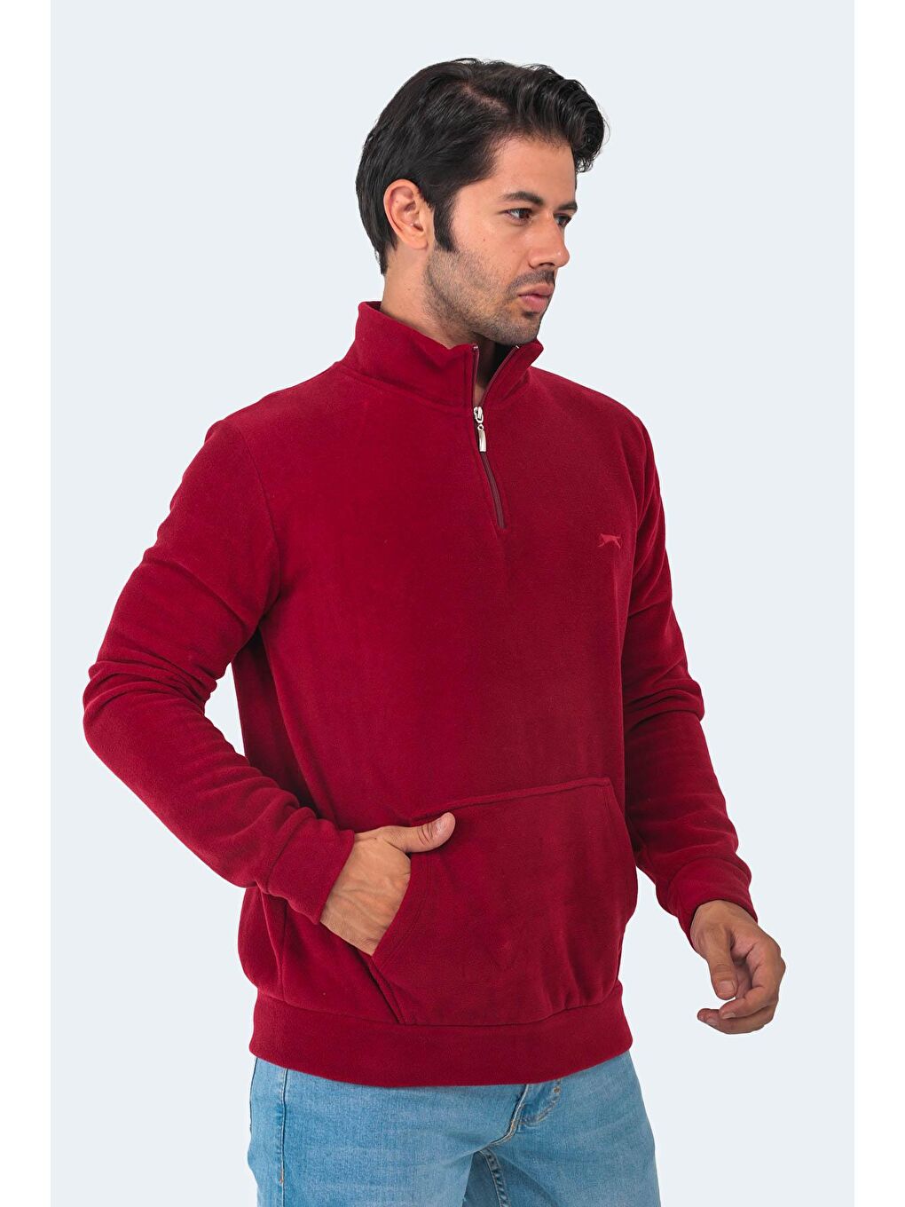 SLAZENGER Bordo SOLID Erkek Polar Bordo - 1