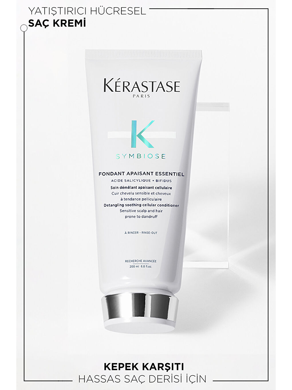 Kerastase Renksiz Symbiose Kepek Karşıtı Saçın Kolay Açılmasını Sağlayan Yatıştırıcı Hücresel Saç Kremi 200 ml - 2