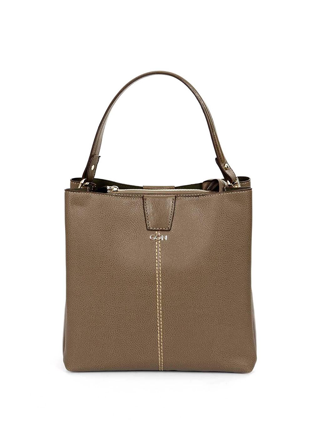 Bej Büyük Boy Kadın El Ve Omuz Çantası B5023