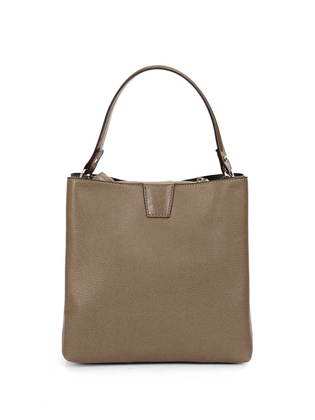 Bej Büyük Boy Kadın El Ve Omuz Çantası B5023-3