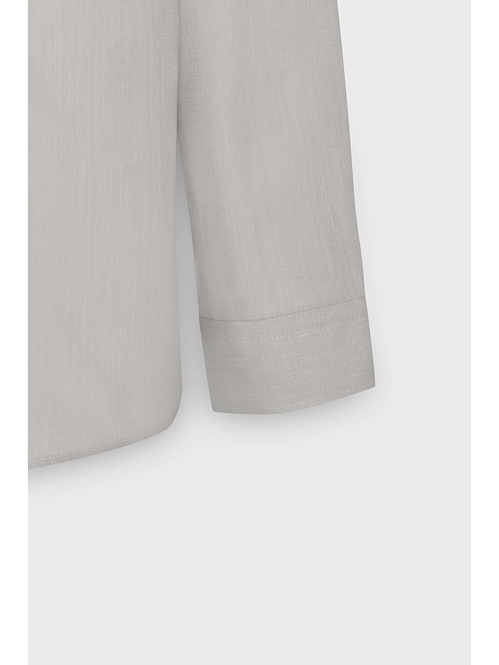 Erkek Gri %100 Pamuk Oxford Slim Fit Dar Kesim Düğmeli Yaka Flamlı Gömlek-8