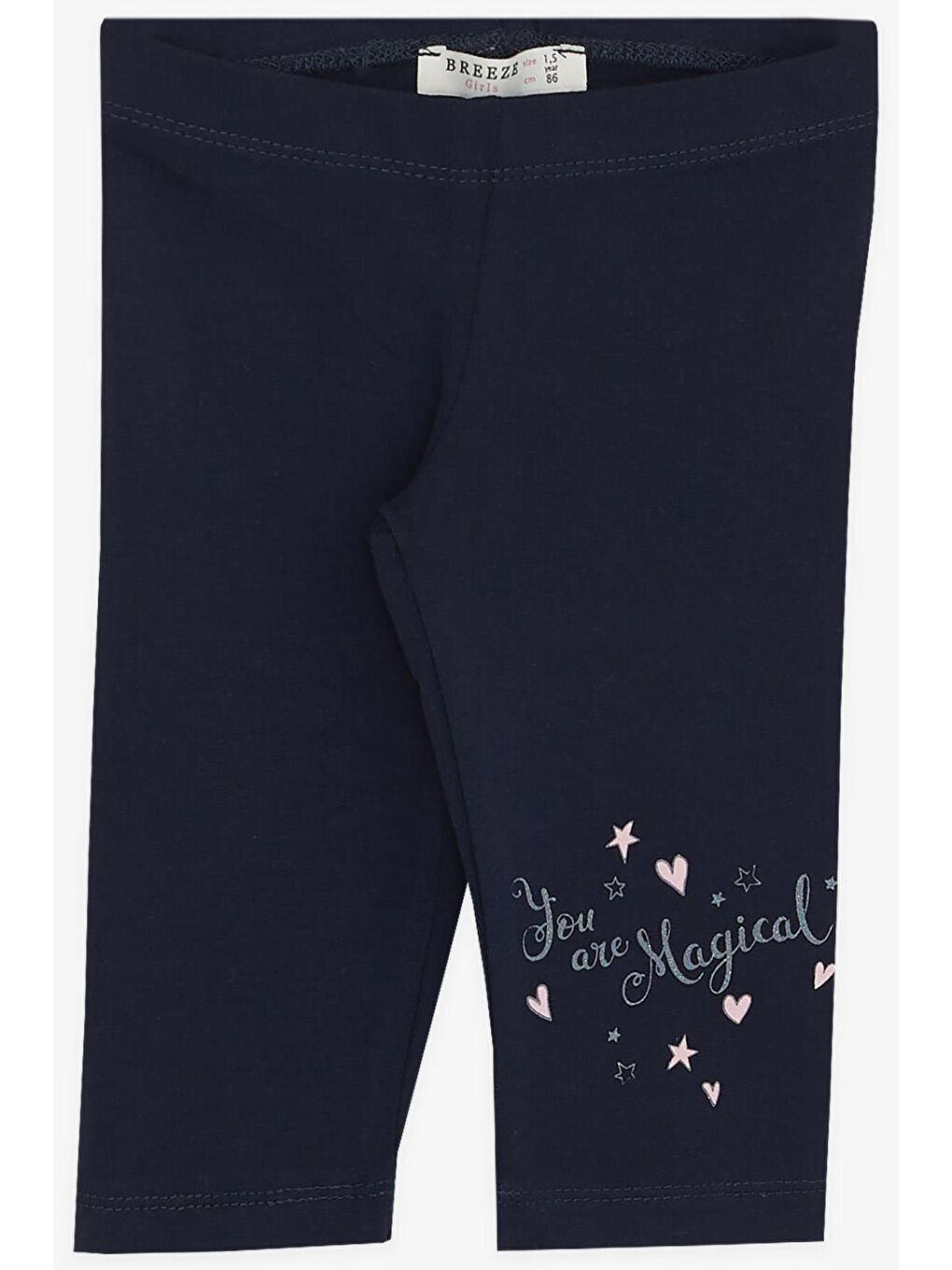 Pembe Kız Çocuk Kapri Taytlı Takım  Baskılı Somon (1.5-4 Yaş)-3