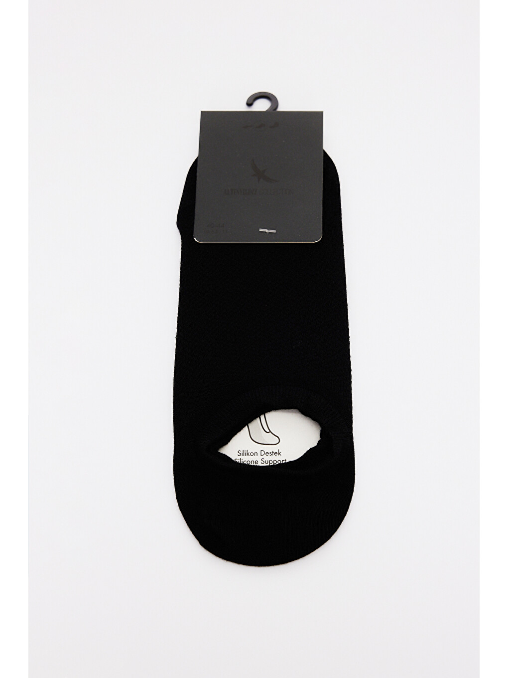 Erkek Siyah Tekli Sneaker Spor Çorap