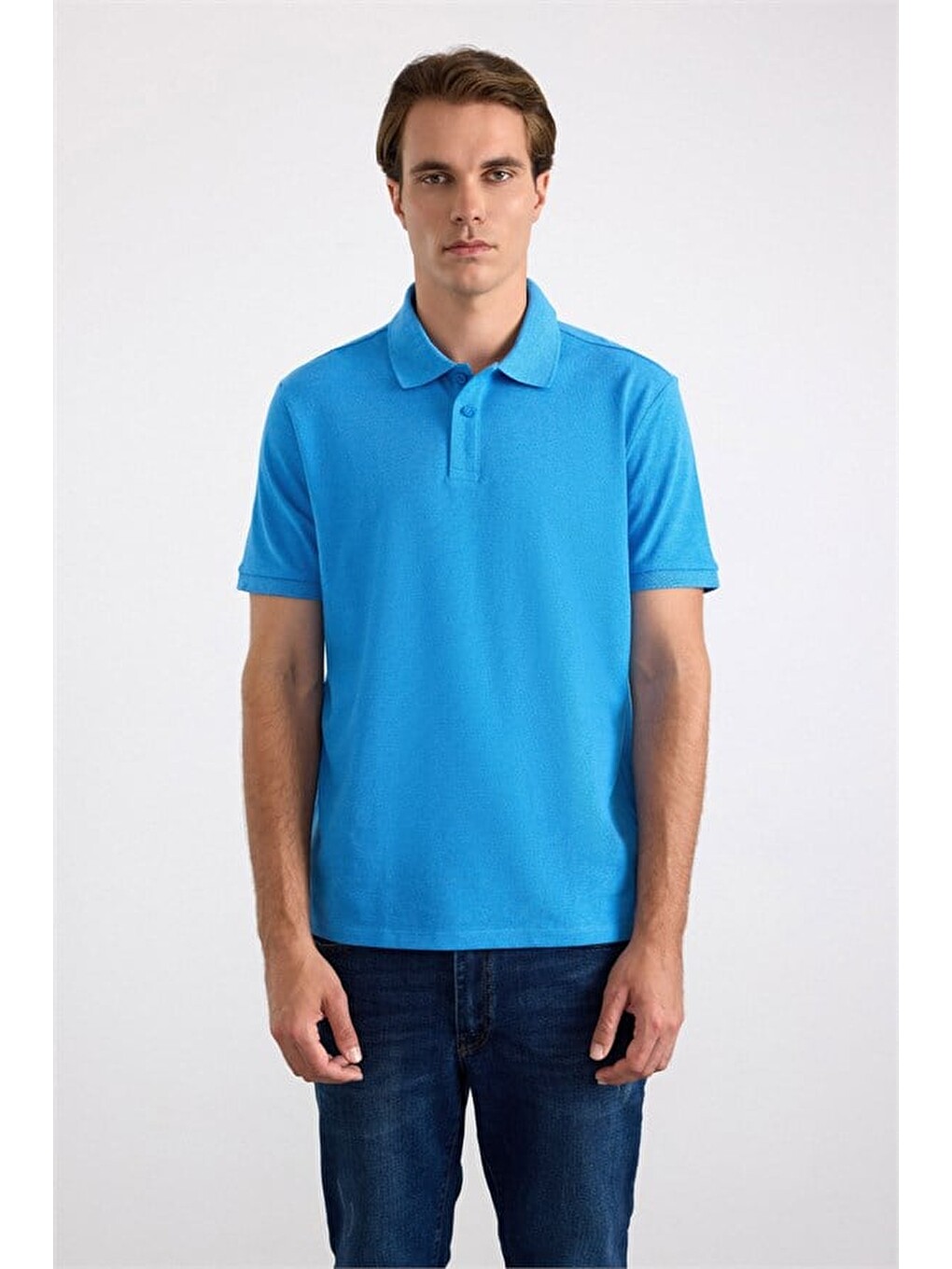 Mavi Regular Polo Yaka Tişört-1
