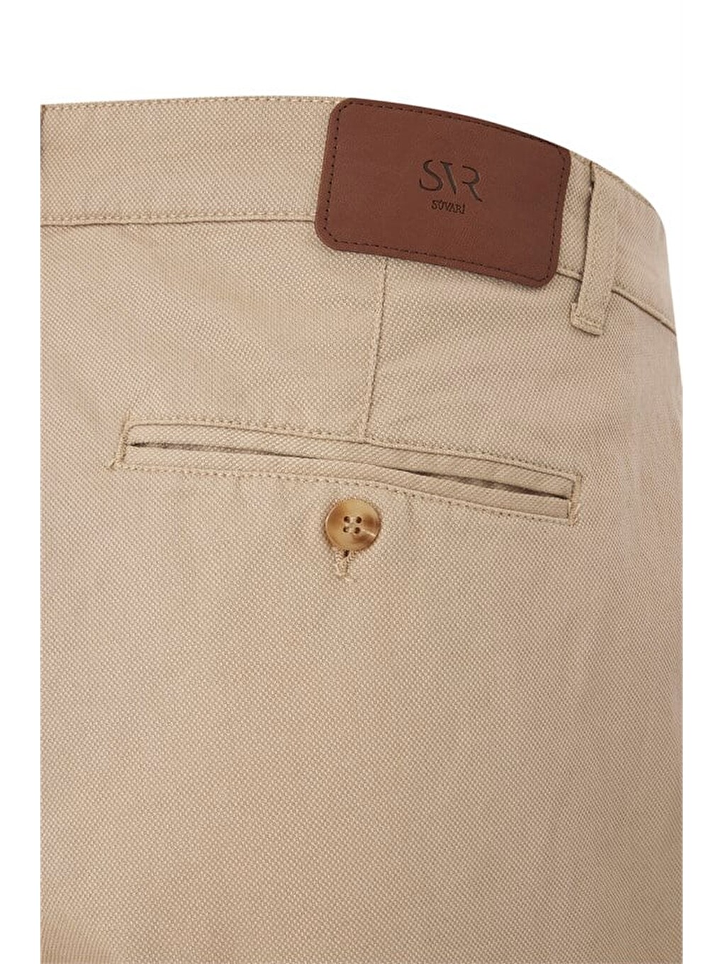 Bej Regular Casual Pantolon-2