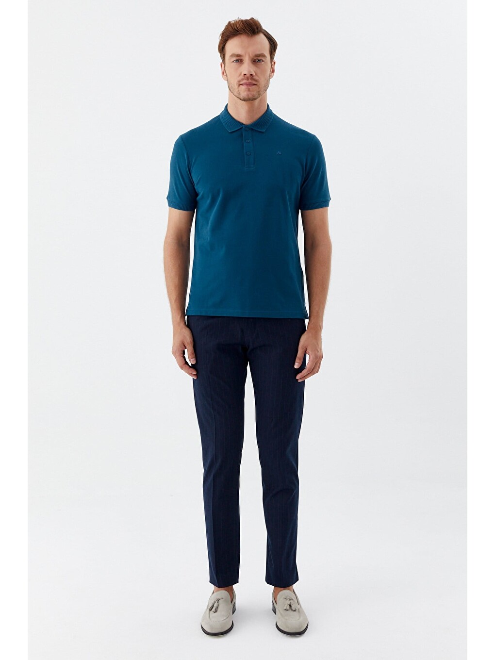 Mavi Parlement %100 Pamuk Patlı Polo Yaka Regular Fit T-shirt-2