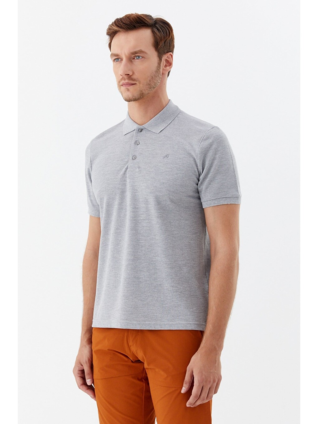 Gri Melanj 30/1 Tek Toplama Pike Polo-1