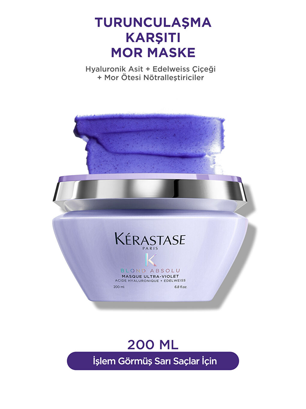 Kerastase Renksiz Blond Absolu Masque Ultra Violet Saç Maskesi 200ml - 1