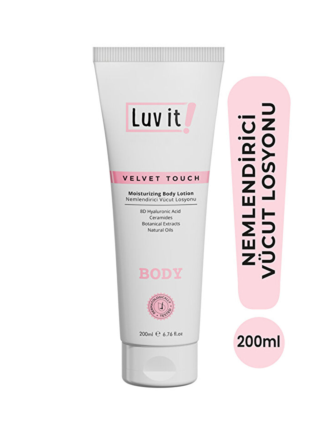 Nemlendirici Vücut Losyonu - Hyaluronik Asit ve Seramid İçeren Body Lotion 200 ml