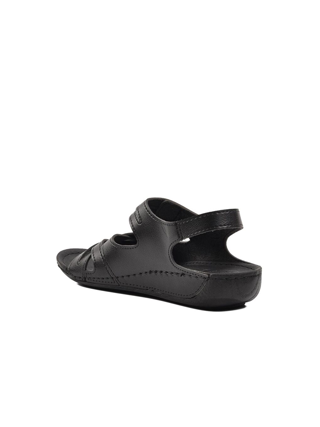 Siyah Anatomik Cırtlı Kadın Sandalet 16.035 Z-3