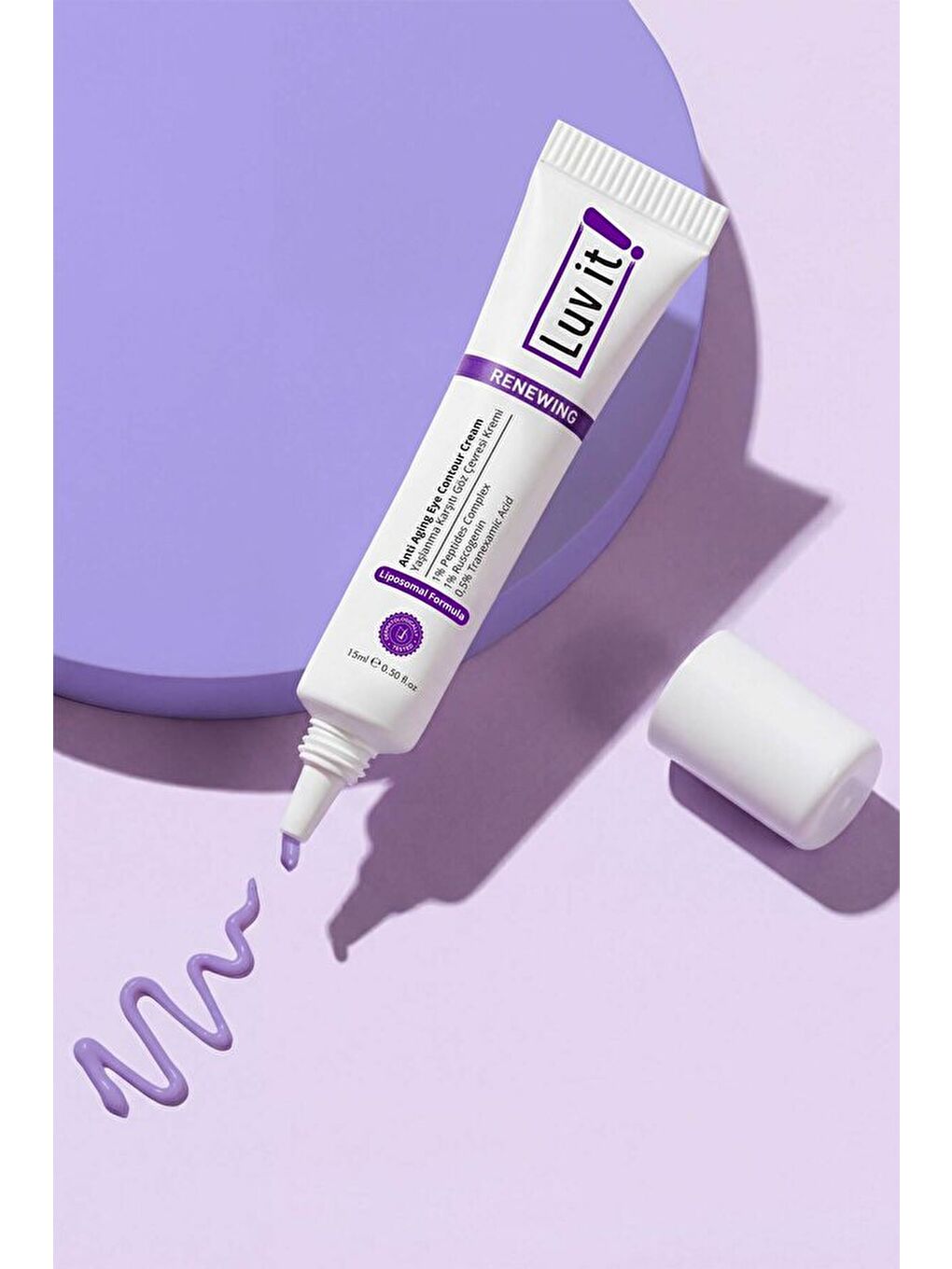 Yaşlanma Göz Altı Morluk Şişlik Karşıtı Göz Çevresi Kremi (PEPTİDES-RUSCOGENİN-TRANEXAMİC ACİD) 15ml-1