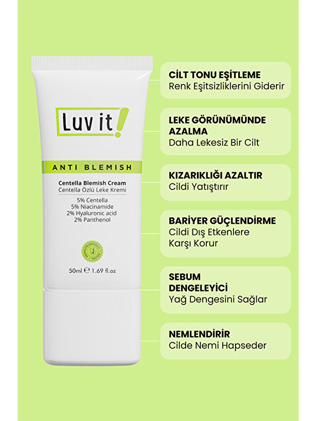 Centella Özlü Leke Karşıtı Nemlendirici Krem 50ml-3