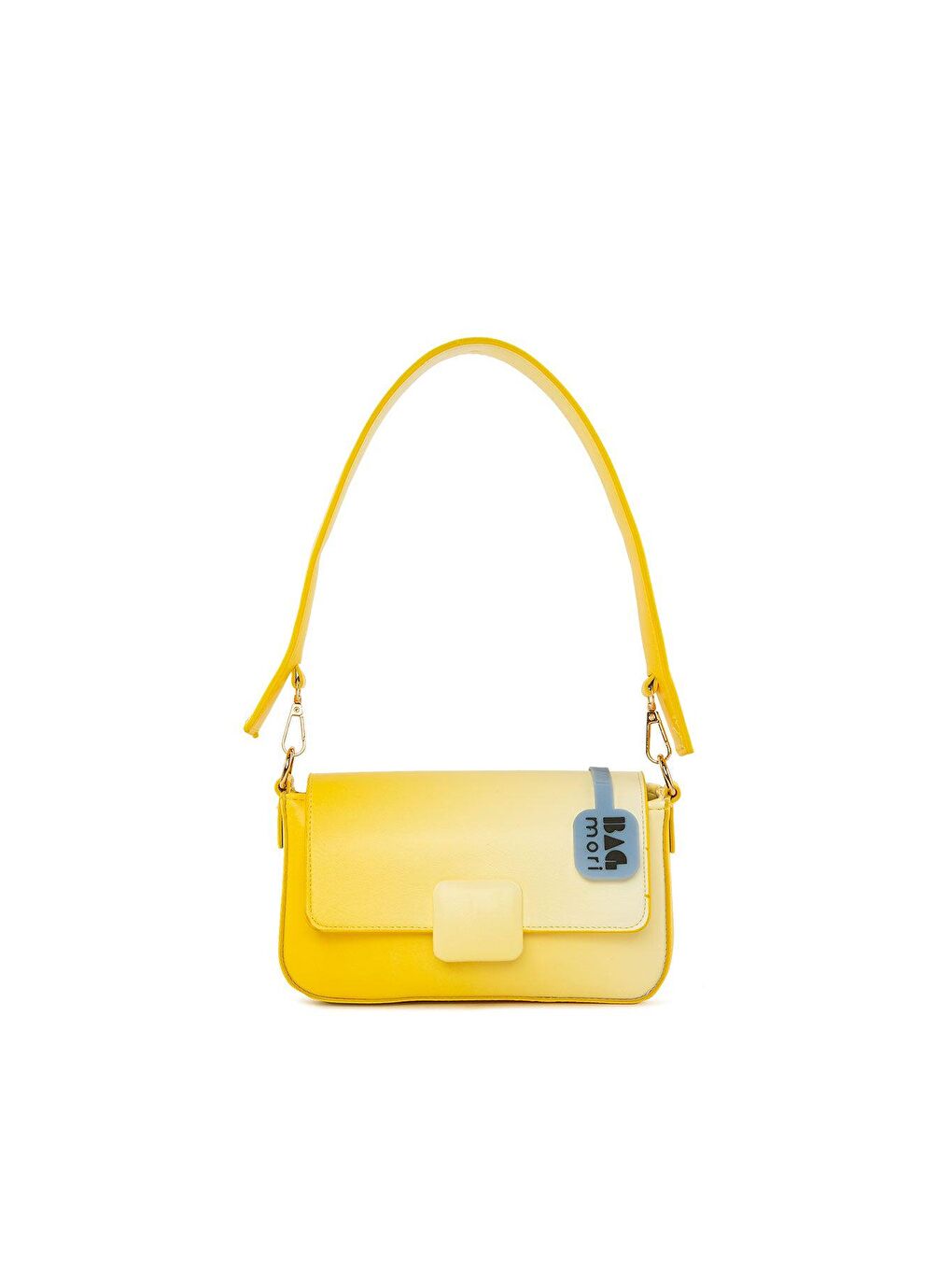 Sarı Kapaklı Kilitli Degrade Kutu Çanta