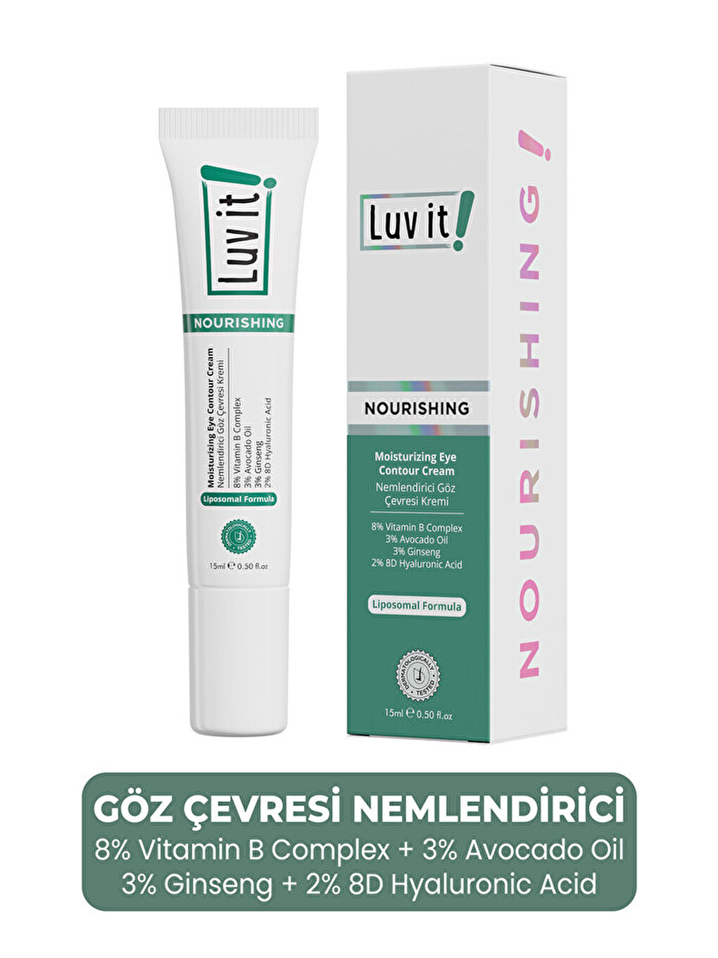 Avokado İçeren Yoğun Nemlendirici, Göz Altı Morluk Ve Şişlik Karşıtı Göz Çevresi Kremi 15ml-5