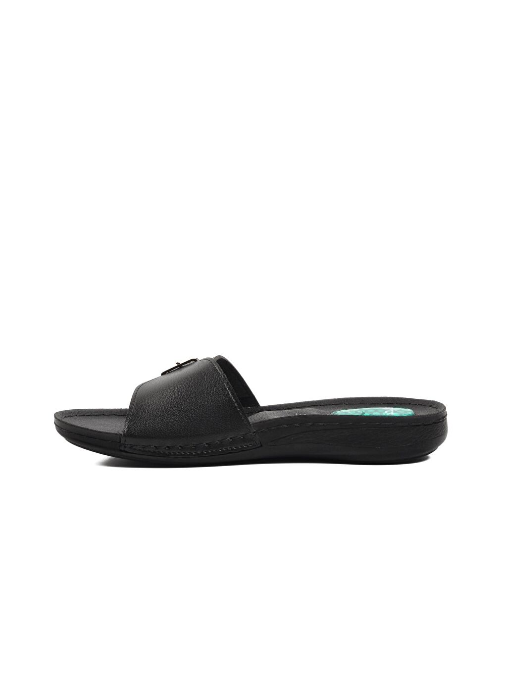 Siyah Anatomik Jel Taban Kadın Terlik 6811 Z-1