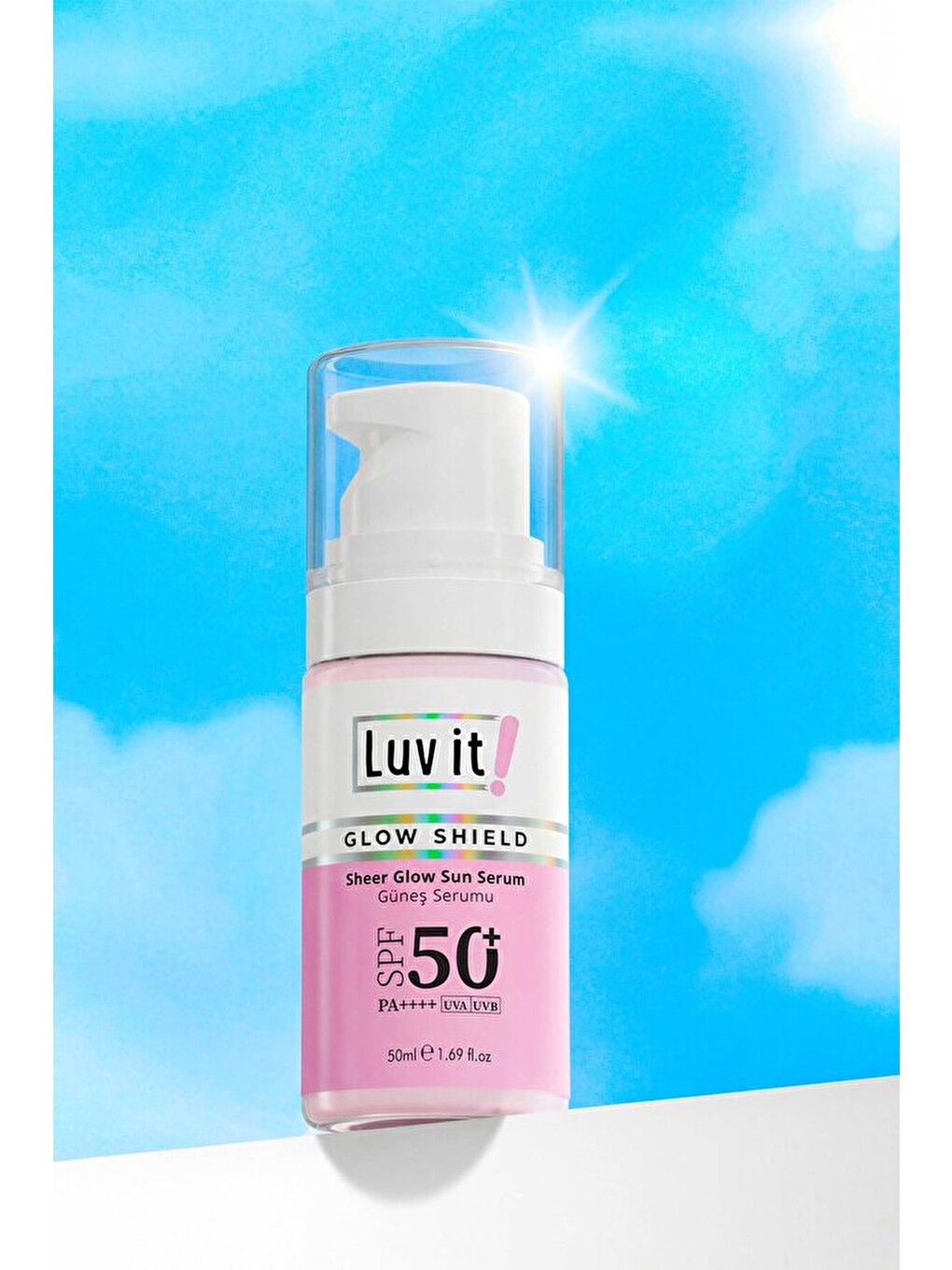 SPF 50+ Leke Karşıtı Güneş Serumu - Yüz ve Cilt Bakımı için Güneş Koruyuculu Serum 50 ml-1